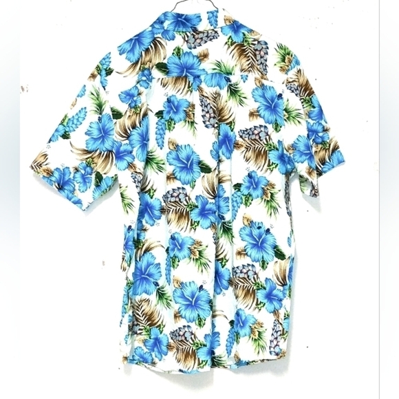 SSLR Hawaiian shirt floral notif colorful  Size: L - Picture 2 of 6